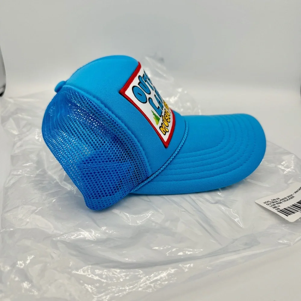 NWT Aviator Nation Outside Lands Trucker Hat in Neon blue